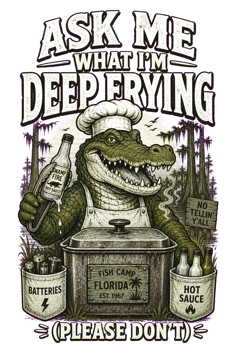 Deep-Fried Discretion Apron artwork