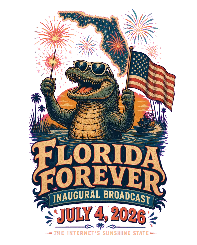 Florida Forever — America 250 Launch Tee artwork