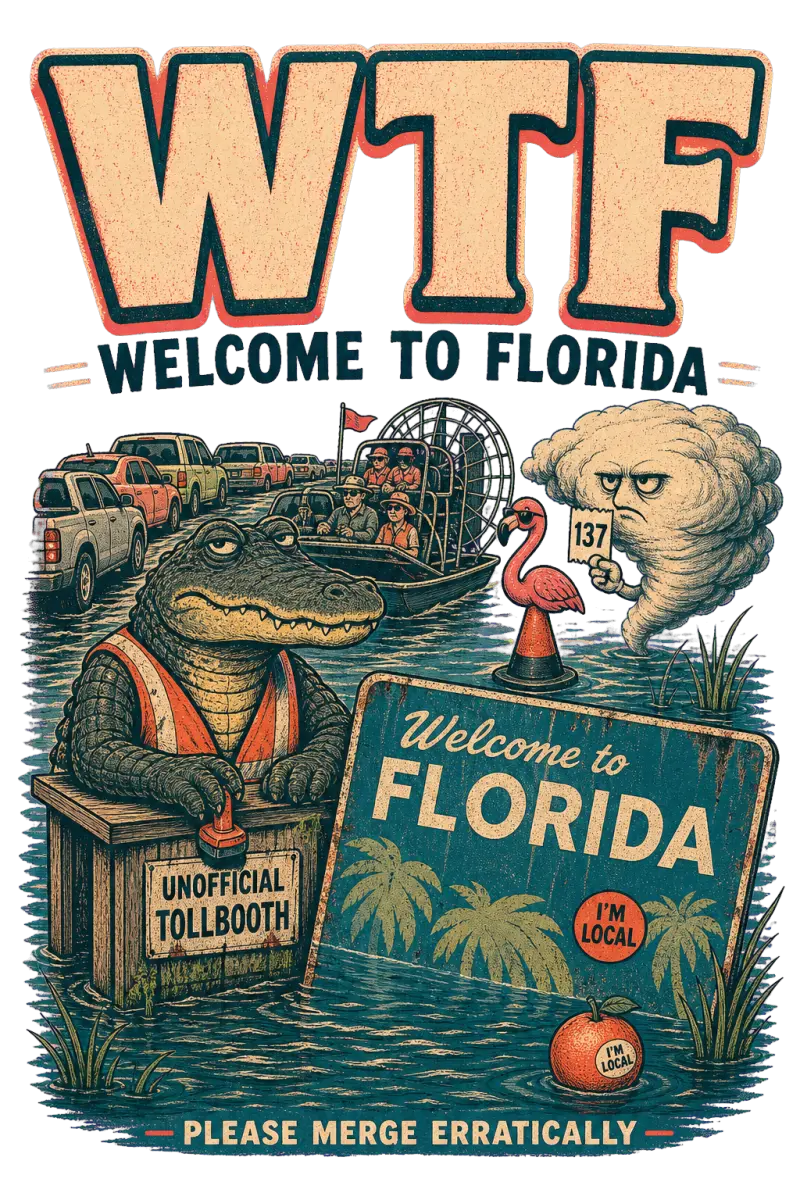 WTF — Welcome to Florida Tee artwork