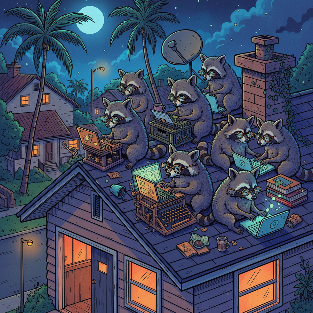 Escambia County Man Trains Raccoons to File Formal HOA Noise Complaints at 3 AM